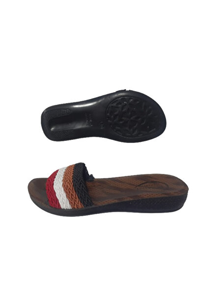Jasmine Black-red Stylish Daily Slippers for Girls - jsmne5477