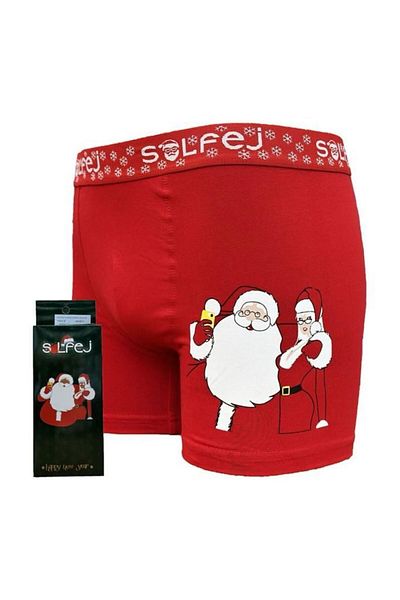 SOLFEJ BOXER Solfege New Year Themed Red Color Boxer