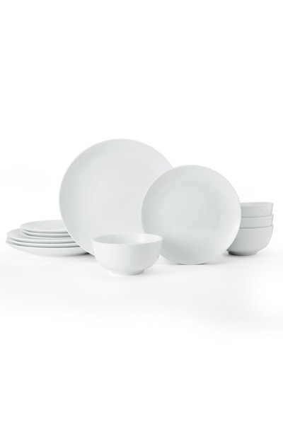 MIKASA Chalk 12 Parça Porselen Yemek Takımı