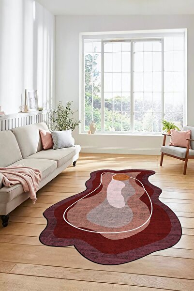 EY HOME Digital Printed Non-Slip Base Washable Stylish Modern Laser Cut Kitchen Living Room Carpet