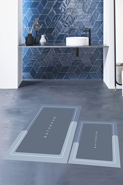 EY HOME Ψηφιακό σετ τουαλέτας με ψηφιακή επιγραφή μπάνιου, αντιολισθητικό, πο...