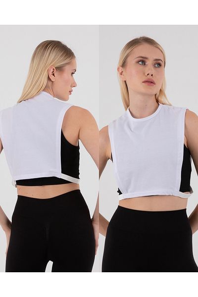 mirach Soft Fresh Fabric - Stand Collar Sleeveless Crop Neck Collar, Anti-Sweat Hijab Dress