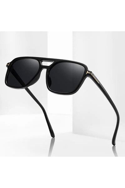 LUNOX Aegon Black Sunglasses - UV400 Protected