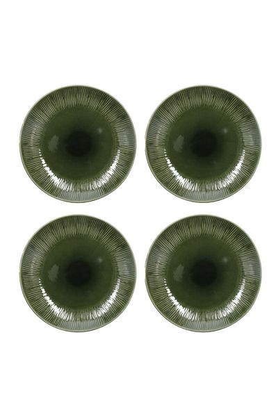 MIKASA Mkjddplatepk4 Jardin Stoneware Set of 4 27cm Dinner Plates