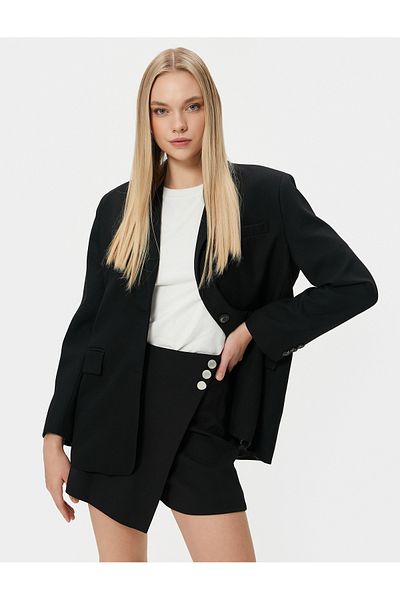 Koton Mini pantaloni scurți fustă cu buton detaliat