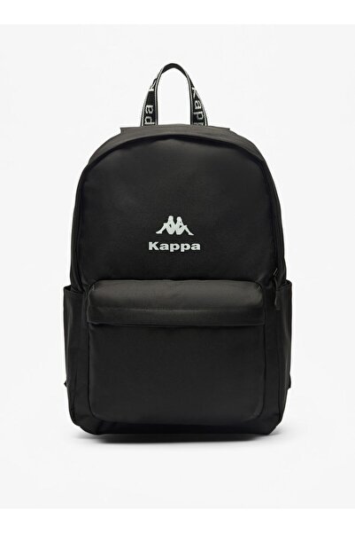 Kappa Logo Detail Backpack with Adjustable Shoulder Straps - W 15 x H 41.5 x D 28.5 cm