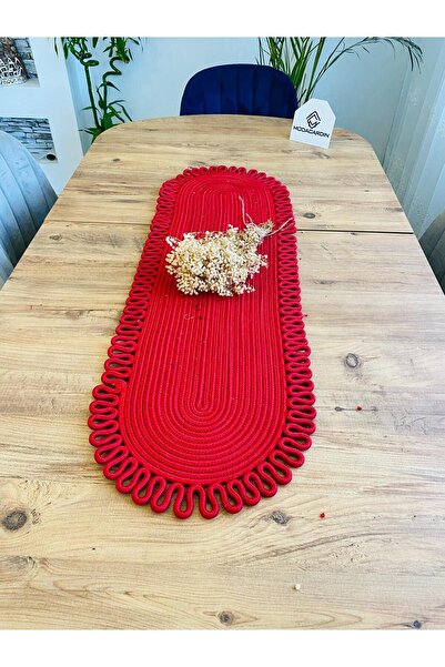 ModaCardin Jüt, Hasır, Dekoratif Masa Örtüsü, Runner 30x80 CM, Amerikan Servi...