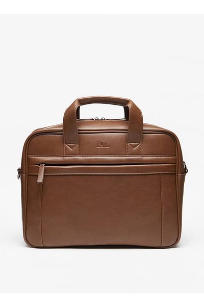 LBL by Shoexpress Laptop Bag with Detachable Strap and Zip Closure