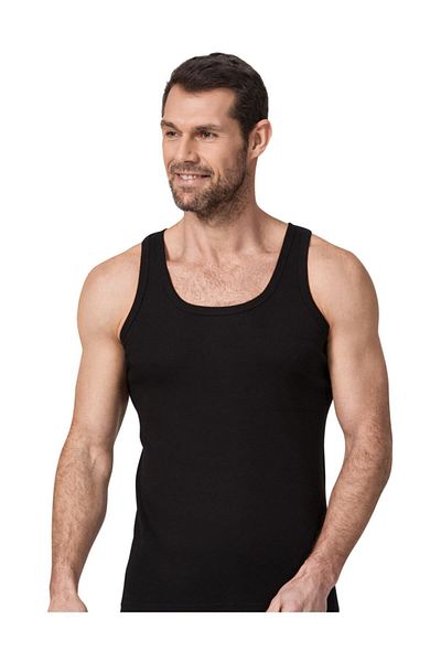 Namaldı 3 Pairs Black Color Namaldi Ribbed Undershirt