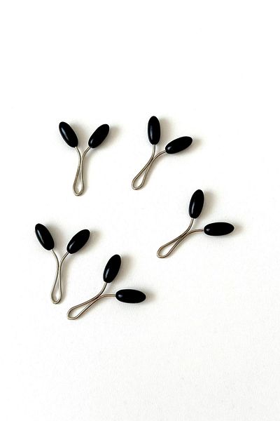 BECCASTYLE Scarf Pin, Hijab Pin with Pearls, 6x12mm 5 PCS, Scarf and Shawl Pin Clip, Pearl Scarf Clip