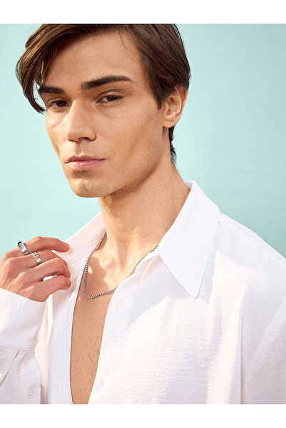 Mascln Sassafras By Styli Textured Relaxed Fit Shirt