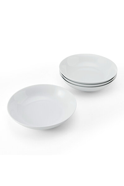 MIKASA MKCHPASTAPK4 Chalk Porselen 4lü 23cm Çukur Tabak Seti