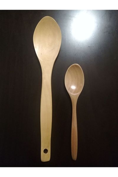 TARIK HOME Wooden Spoon Set of 2 - Concise and Convenient