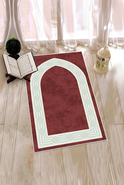 EY HOME Digital Printed Washable Simple and Stylish Prayer Rug 70X130 cm
