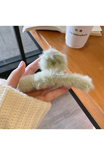 AYMETA Μεγάλη γυναικεία αγκράφα - Λούτρινο μοντέλο