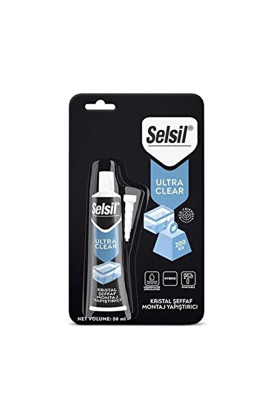 Selsil Ultra Clear Montaj Yapıştırıcı Şeffaf 50 Ml