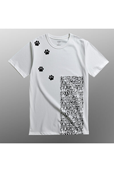 Crea Eymer Wear Преміум біла футболка - 100% бавовна, принт із зображенням ми...