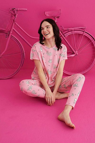 ELİZ HOMEWEAR Set de lenjerie de dormit confortabil din bumbac