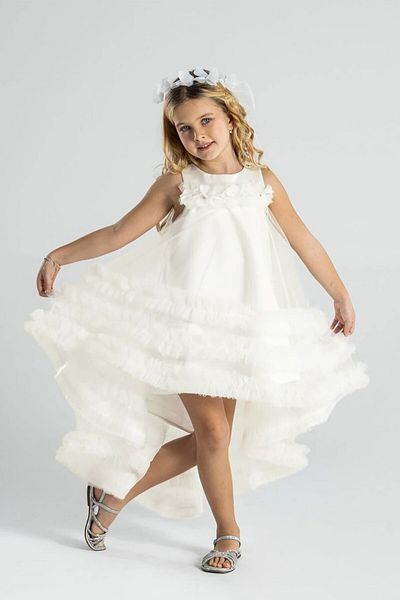 SIRRI Beauty Tail Evening Dress and Crown for 6-10 Years Old Girls