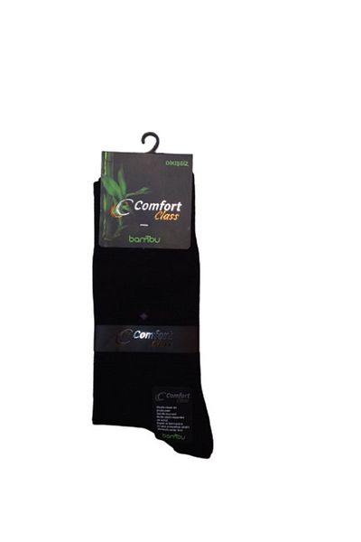 Comfort Class Комфортни 6 чифта безшевни черни бамбукови чорапи