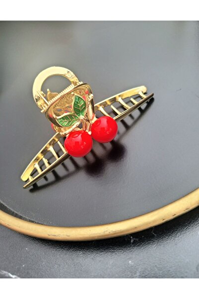 GÜLPEŞE Cuie din metal auriu cu model cireș - XP-544