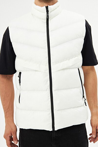 D1fference Men's Lined Water And Windproof Stone Inflatable Vest
