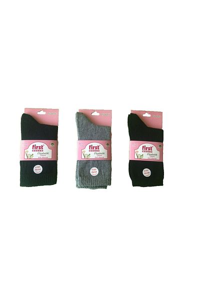 First Colorful 6 Pairs Seamless Diabetic Socks