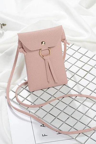 Defnella Crossbody Phone Shoulder Bag with Snap Flip Gold Accessories