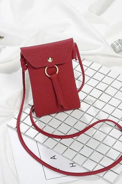 Defnella Crossbody Phone Shoulder Bag with Snap Flip Gold Accessories