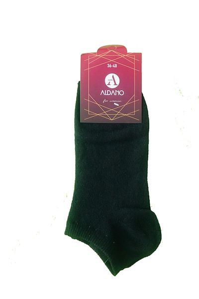 Aldano Дамски черни чорапи до глезена, 12 чифта
