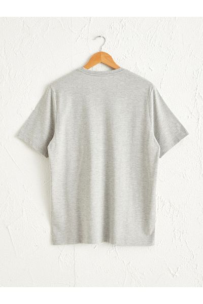 LC Waikiki Men's Gray Short Sleeve T-Shirt