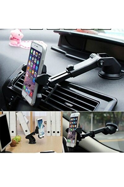MeyZone Torpido Üstü Teleskopik Araç Telefon Tutucu Vantuzlu Telefon Tutacağı