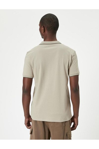 Koton Slim Fit Polo Collar Short Sleeve Piping T-shirt