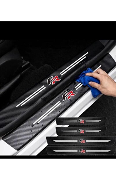 ŞENYILDIZ AKSESUAR Seat Leon Fr Arona Ibiza Ateca  Karbon Kapı Eşik Bantı Her...
