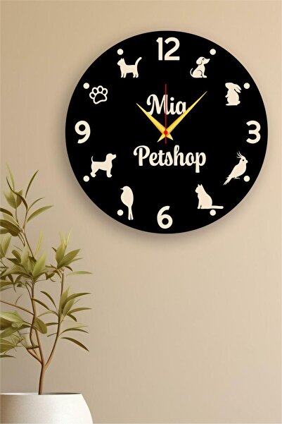 AHŞAP HEDİYENİZ Petshop, ceas de perete la locul de muncă veterinar