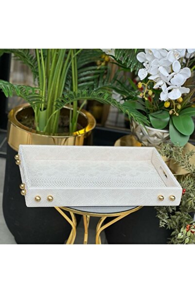 PELLE DESİGN deri tepsi dekoratif