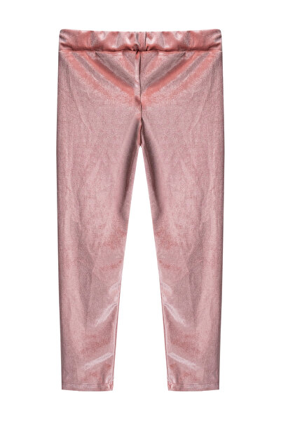 TRENDYOLKIDS Girl's Dried Rose Plain Knitted Tights - TKDAW25TA00001