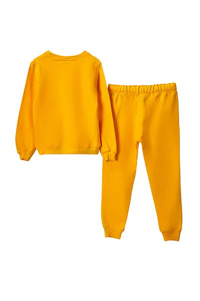 TRENDYOLKIDS Narancssárga női gyermek vékony kötött szezonális öltöny - Basic TKDAW25AU00016