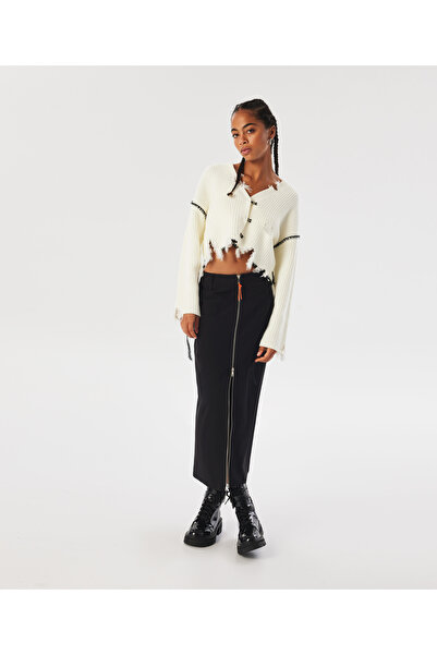 Twist Cream Colored Knitwear Sweater