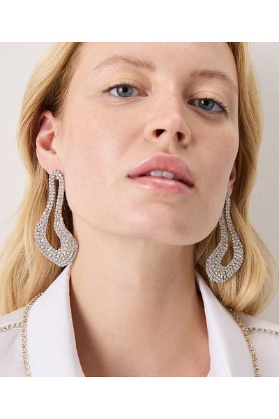 İpekyol Amorph Earrings with Crystal Stones