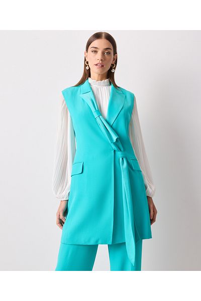 İpekyol Blue Woven Vest