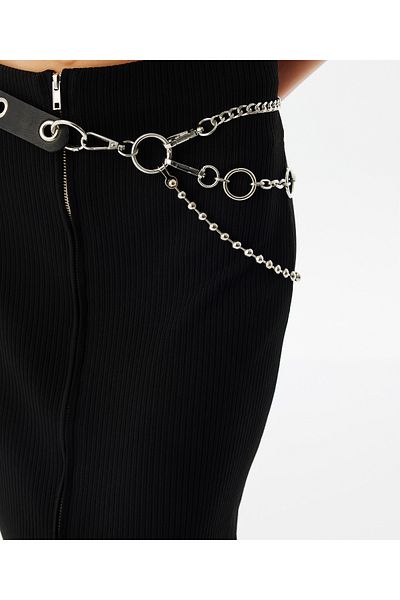 Twist Chain Belt with Accessories