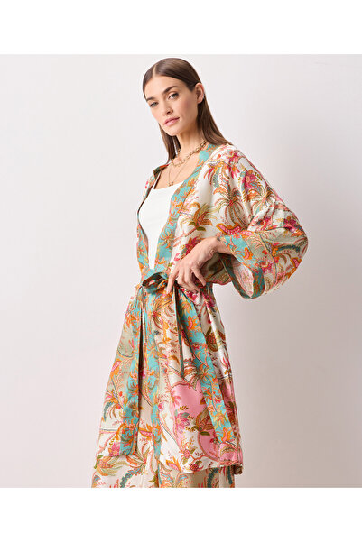 İpekyol Pink Woven Trench Coat