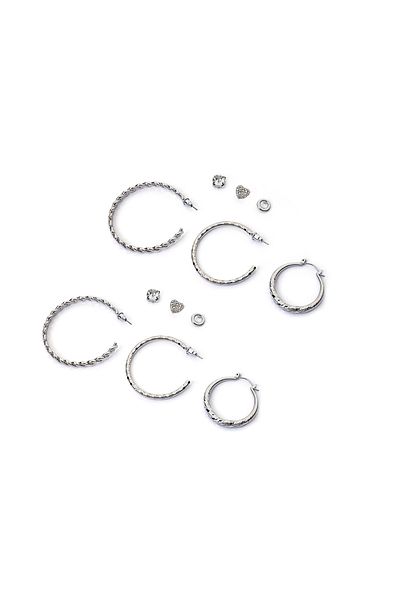Twist Metal Earring Set
