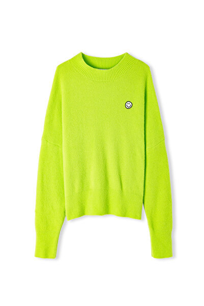 Twist Lime Knitwear Sweater