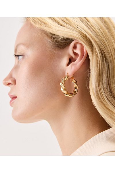 İpekyol Spiral ring earrings