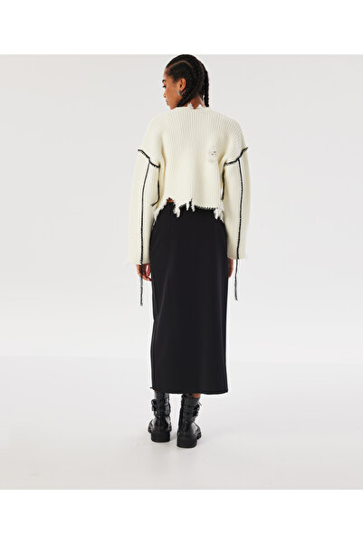 Twist Cream Colored Knitwear Sweater