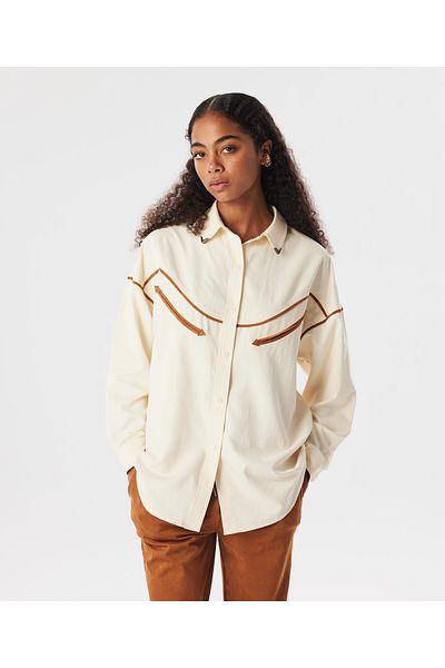 Twist Cream Woven Shirt