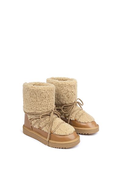 Twist Furry Artificial Boots