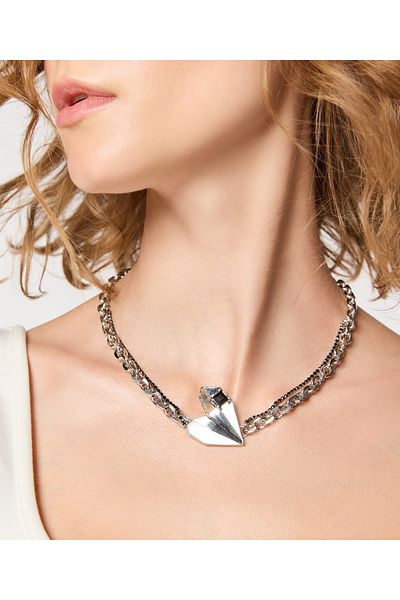 Twist Chain Sleeve Metal Necklace